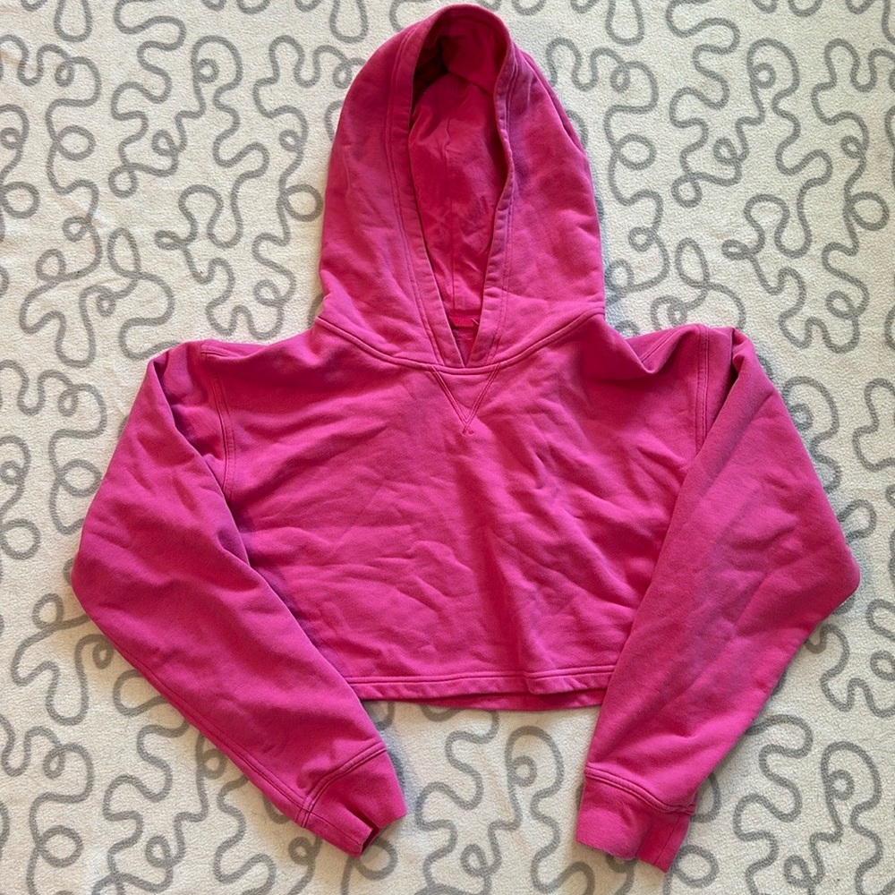 Lululemon All Yours Cropped Hoodie Sonic Pink